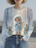 2-10T Kid Baby Girl Fashion Versatile Digital Printing Shirts