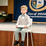 6M-8T Kid Girl Gentleman Spring Autumn Fake Long-sleeved Suit 2 Pcs Set