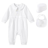 Baby Boy Cute Onesie White Formal Christ Baptism Set