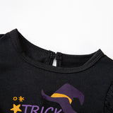2-7Y Kid Baby Girl Halloween Holiday Flying Sleeves Long Sleeves Dresses