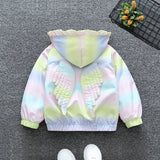 Children's Clothing Girls' Coat Children's Baby Girl Foreign Style Little Girl Short Hooded Trench Coat