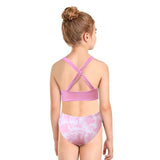 Family Matching Sexy Parent-child Print high-waisted Split Bikini Swimsuit