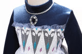 Girls Winter Long Sleeve Snow Queen Elsa Dress
