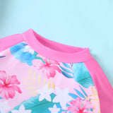 Kid Girls Swimming Suit Split Suspender Swimsuit 2 Pcs Set
