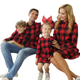 Family Matching Christmas Parent-child Plaid Pajamas