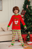 Family Matching Snowman Snowflake Letter Cartoon Christmas Printed Loungewear Pajamas