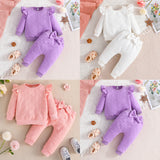 Baby Girl Long-sleeved Fashionable Casual Suit 2 Pcs Sets