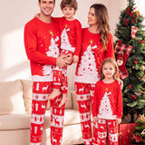 Family Matching Parent-child Warm  Fashion Casual Printing Pajamas
