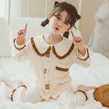 Kid Girl Pure Cotton Autumn Long-sleeved Loungewear Pajamas