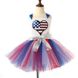 American Independence Day Kid Girl American Flag Tutu Dresses