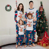 Family Matching Christmas Deer Snowflakes Parent-child Printed Loungewear Pajamas