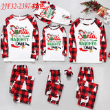 Family Matching Parent-child Loungewear Christmas Stitching Pajamas