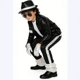 Halloween Costume Michael Jackson Costume Stage Sequins MJ Costume