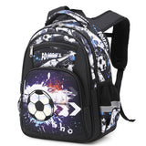 Kid Girl Primary School Striped Unicorn Cartoon Print Backpack