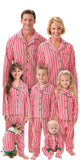 Family Christmas Parent-Child Suit Striped Pajamas Loungewear