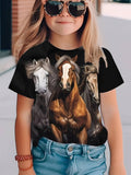Kid Boy 3D Digital Printed Boys Short Sleeve Summer T-shirt