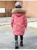 5-14T Kid Girls Cotton-padded Thickened Down Coats
