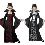 2026 New Halloween Children's Costumes Witch Costumes Medieval Retro
