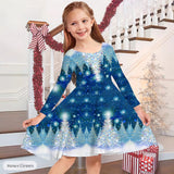 Girls Dress Romantic Color Playful Cartoon Cute Girls Dress