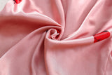 6M-4T Baby Girl Simulation Silk Cartoon Strawberry Fashion Long-sleeved Pajamas