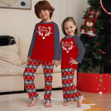 Family Matching Parent-Child Deer Christmas Long Sleeve Suit Loungewear Pajamas
