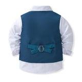 6M-8T Kid Baby Boys Spring Autumn Wedding Banquet 4 Pcs Set