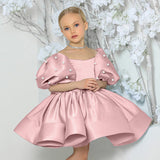 2-8T Kid Baby Girl Birthday Party Walk Show Princess Flower Wedding Dress