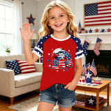 Kid Boy Girl USA Independence Day 250th Anniversary Casual  Loose T-Shirt Top