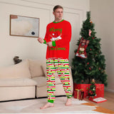 Family Matching Snowman Snowflake Letter Cartoon Christmas Printed Loungewear Pajamas