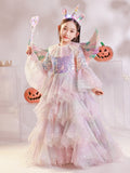 1-12T Halloween Kid Baby Girl Sequined Princess Performance Dresses