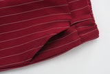 6M-5T Kid Baby Boys Handsome Gentleman Striped Suit 4 Pcs Set