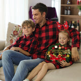 Family Matching Christmas Parent-child Plaid Pajamas
