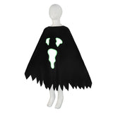 Halloween Children's Costume White Black Luminous Ghost Glow Cloak Shawl Party Dress Up
