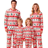 Family Matching Christmas Print Parent-child Long-sleeved Pajama Loungewear