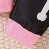 1-6Y Kid Baby Girl Halloween Cartoon Skull Funny Suits 2 Pcs Set