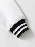 Kids INS Girls Baseball Jacket - Casual Sports School Uniform