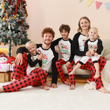 Family Matching Parent-child Christmas Loungewear Plaid Pajamas