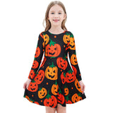 Kid Girl Halloween Performance Party Dresses