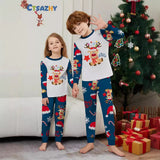 Family Matching Christmas Deer Snowflakes Parent-child Printed Loungewear Pajamas