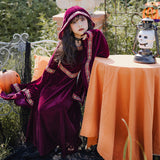 Halloween Costume Kids Vintage Court Style Vampire Witch Costume Little Red Riding Hood