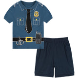 2-12T Kid Halloween Boys Glow Skeleton Pajamas 2 Pcs Set