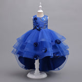 Kid Girl Tutu Multi-layer Mesh Wedding Flower Performance Dress