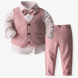 Kid Boy Host British Style Suit 2 Pcs Sets