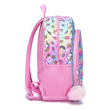 3pcs Set Backpack Elementary Middle School Students Unicorn Schoolbags