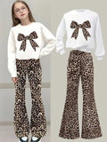 3-12T Kid Girl Suits Youth Fashion Trends Long Sleeves Suits 2 Pcs Set