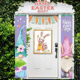 Easter Curtain Happy Easter Couplet Party Porch Decorative Flag