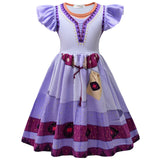 Kid Baby Girl Asha Star Wish Halloween Character Dress
