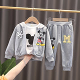 Baby Boy Fashion Mickey Mouse Cartoon Spring Autumn 3 Pcs Sets