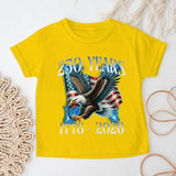 Kid Boy Girl USA Independence Day Fashion Short Sleeve T-Shirt Summer Top