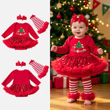 0-18M Christmas Baby Girl Long Sleeve Sequin Dresses